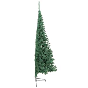 Umělý poloviční vánoční stromek se stojanem zelený 180 cm PVC - obrázek 5