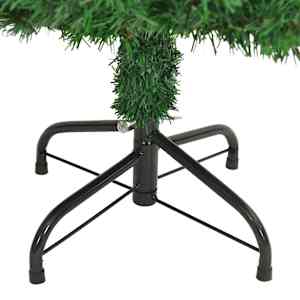 Umělý vánoční stromek s hustými větvemi zelený 150 cm PVC - obrázek 6