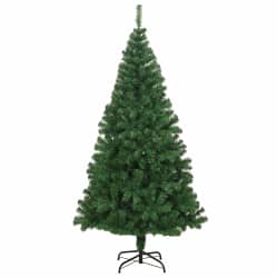 vidaXL Árbol de Navidad artificial con ramas gruesas PVC verde 210 cm