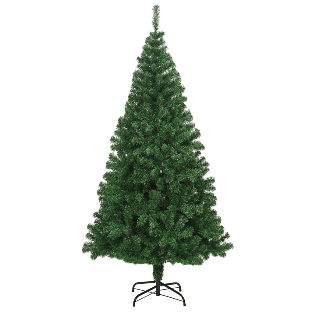 vidaXL Pom de Crăciun artificial cu ramuri groase, verde, 240 cm, PVC