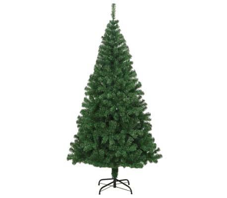 vidaXL Artificial Christmas Tree with Thick Branches Green 240 cm PVC