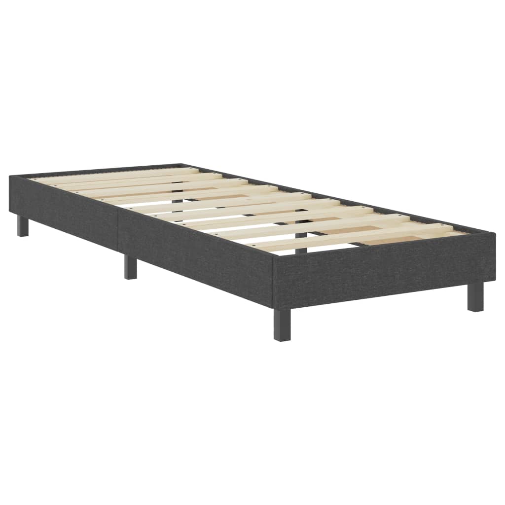 

vidaXL Boxspring stof donkergrijs 80x200 cm