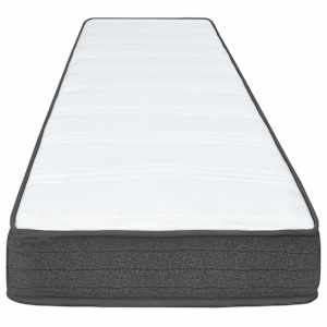 Postel boxspring tmavě šedá textil 80 x 200 cm - obrázek 6