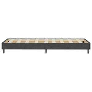 Postel boxspring tmavě šedá textil 90 x 200 cm - obrázek 8