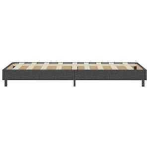 Postel boxspring tmavě šedá textil 100 x 200 cm - obrázek 6
