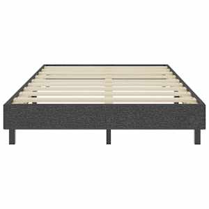 Postel boxspring tmavě šedá textil 120 x 200 cm - obrázek 4