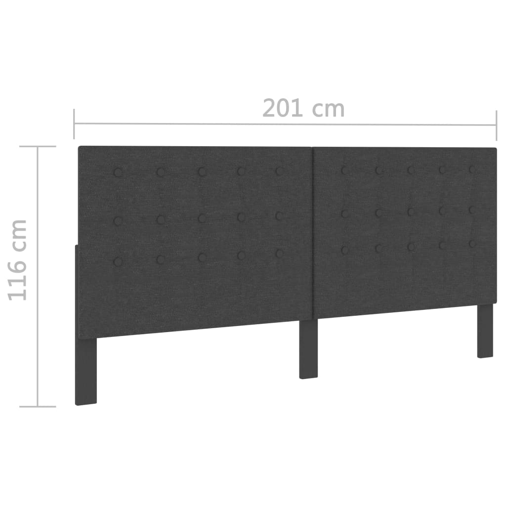 Postel boxspring tmavě šedá textil 200 x 200 cm - obrázek 20
