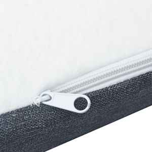 Postel boxspring tmavě šedá textil 200 x 200 cm - obrázek 13