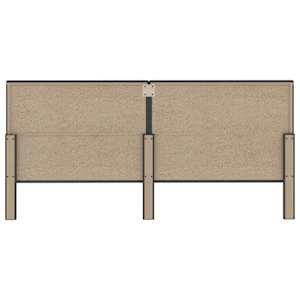 Postel boxspring tmavě šedá textil 200 x 200 cm - obrázek 16