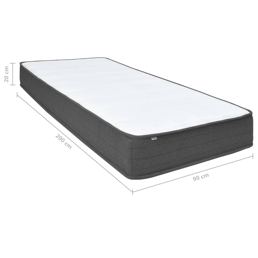 Postel boxspring tmavě šedá textil 180 x 200 cm - obrázek 18