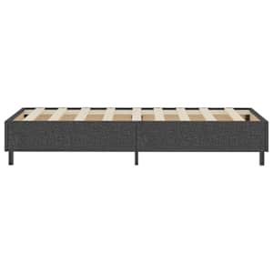 Postel boxspring tmavě šedá textil 100 x 200 cm - obrázek 6