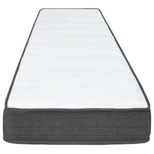 Postel boxspring tmavě šedá textil 100 x 200 cm - obrázek 10