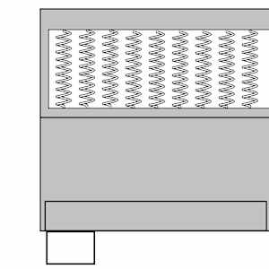Postel boxspring tmavě šedá textil 120 x 200 cm - obrázek 18