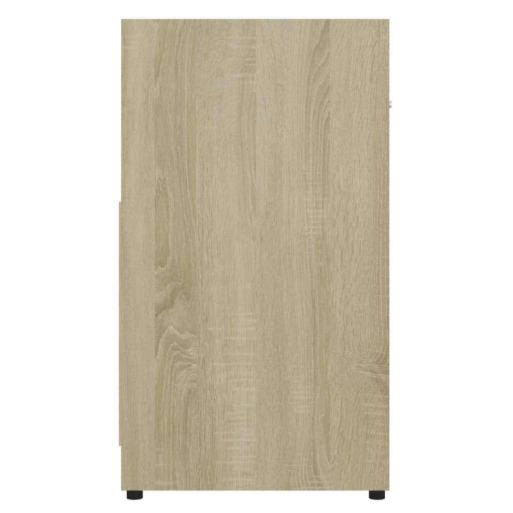 Badezimmerschrank Sonoma-Eiche 60x33x61 cm Spanplatte