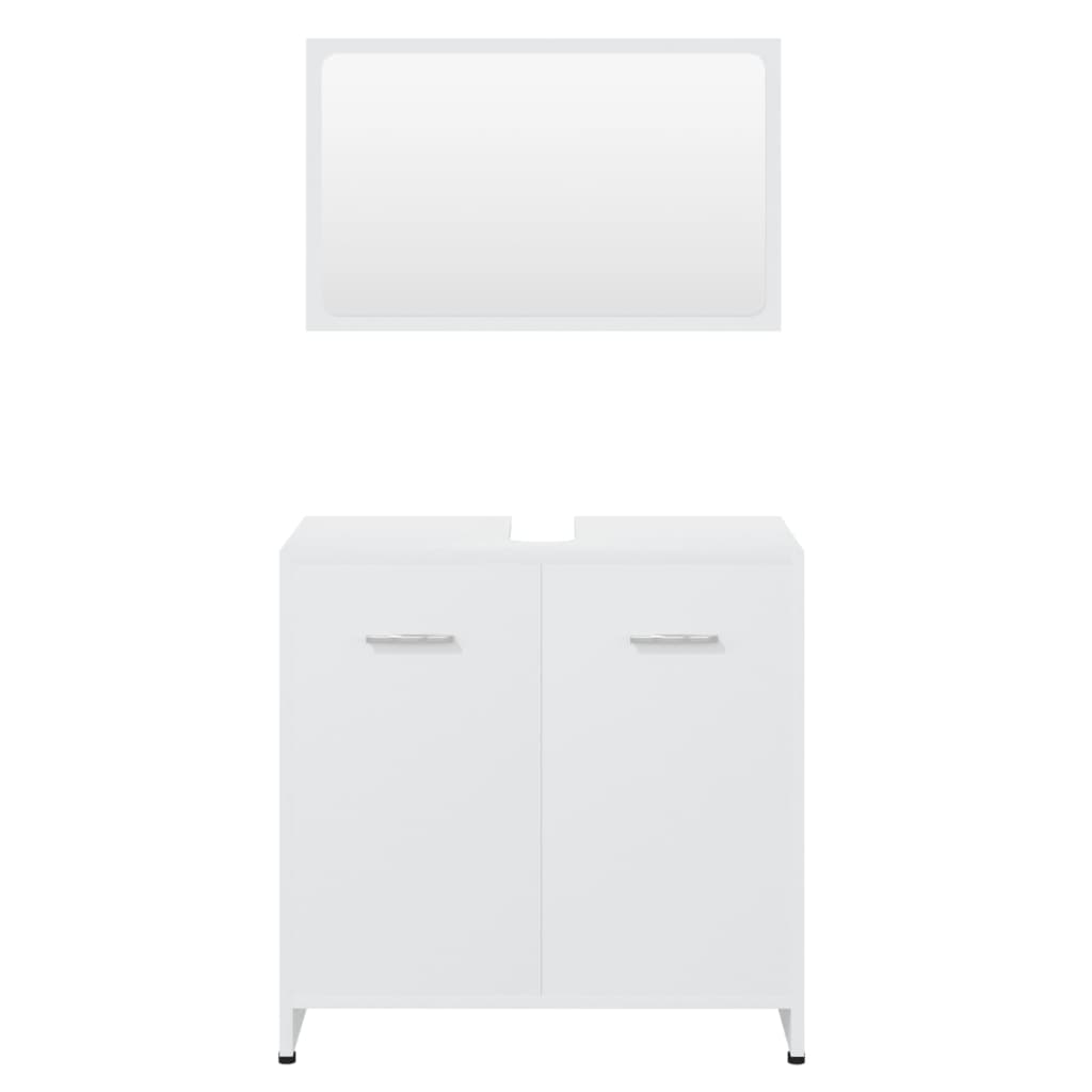 Badmöbel-Set Weiß Spanplatte