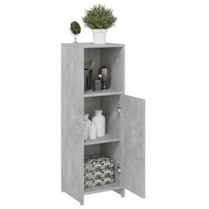 Koupelnová skříňka betonově šedá 30x30x95 cm kompozitní dřevo - obrázek 4