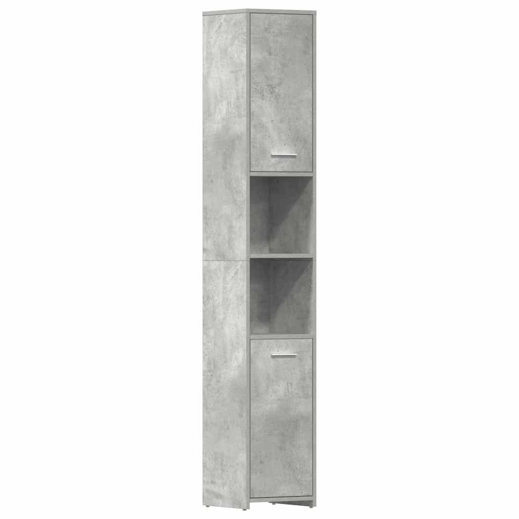 vidaXL KoupelnovĂˇ skĹ™Ă­Ĺ�ka betonovÄ› ĹˇedĂˇ 30 x 30 x 183,5 cm kompozit