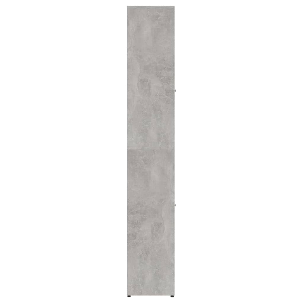 betonszürke forgácslap fürdőszobaszekrény 30 x 30 x 183,5 cm