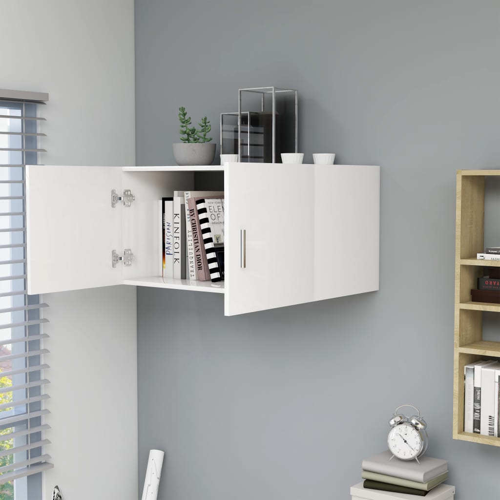 

vidaXL Hangkast 80x39x40 cm bewerkt hout wit