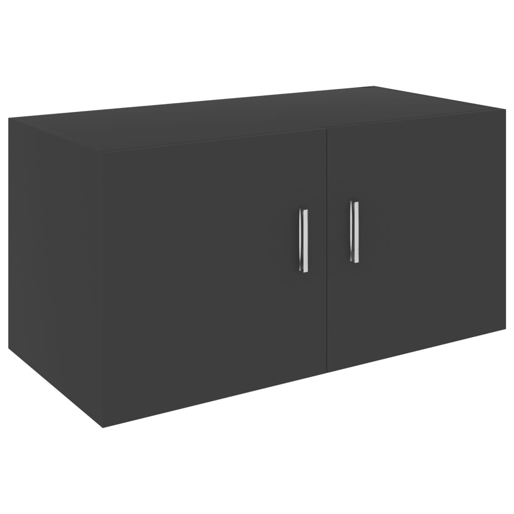 

vidaXL Wall Mounted Cabinet Gray 31.5"x15.4"x15.7" Chipboard