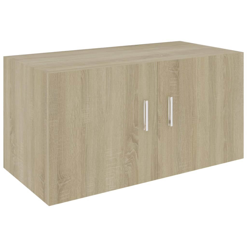 

vidaXL Wall Mounted Cabinet Sonoma Oak 31.5"x15.4"x15.7" Chipboard