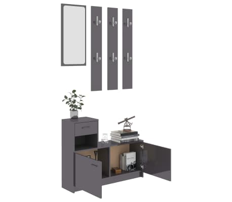 vidaXL &Sigma;&epsilon;&tau; &Epsilon;&pi;ί&pi;&lambda;&omega;&nu; &Chi;&omicron;&lambda; &Gamma;&upsilon;&alpha;&lambda;&iota;&sigma;&tau;&epsilon;&rho;ό &Gamma;&kappa;&rho;&iota; 100x25x76,5 &epsilon;&kappa;. &Mu;&omicron;&rho;&iota;&omicron;&sigma;&alpha;&nu;ί&delta;&alpha;