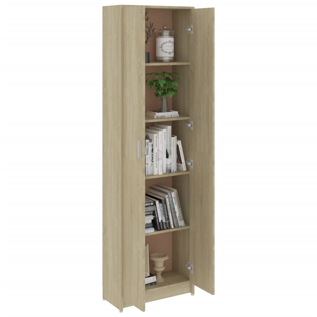 vidaXL Hallway Wardrobe Sonoma Oak 21.7"x9.8"x74.4" Chipboard