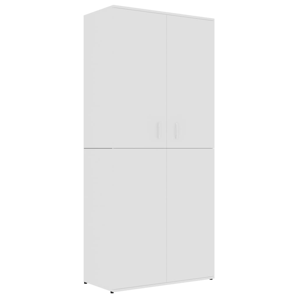 

vidaXL Shoe Cabinet White 31.5"x15.4"x70.1" Engineered Wood