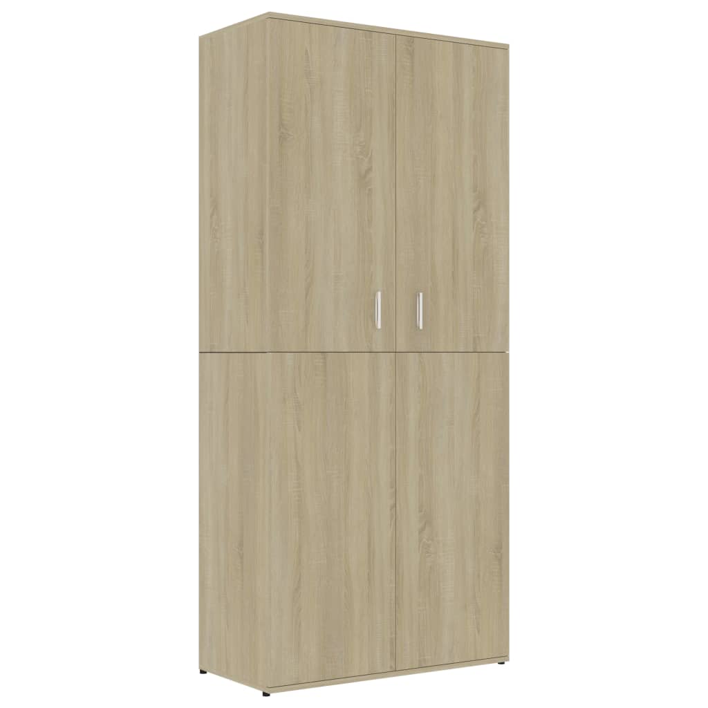 

vidaXL Shoe Cabinet Sonoma Oak 31.5"x15.4"x70.1" Engineered Wood