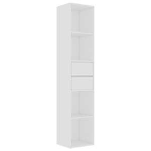 vidaXL raamaturiiul, valge 36 x 30 x 171 cm tehispuit