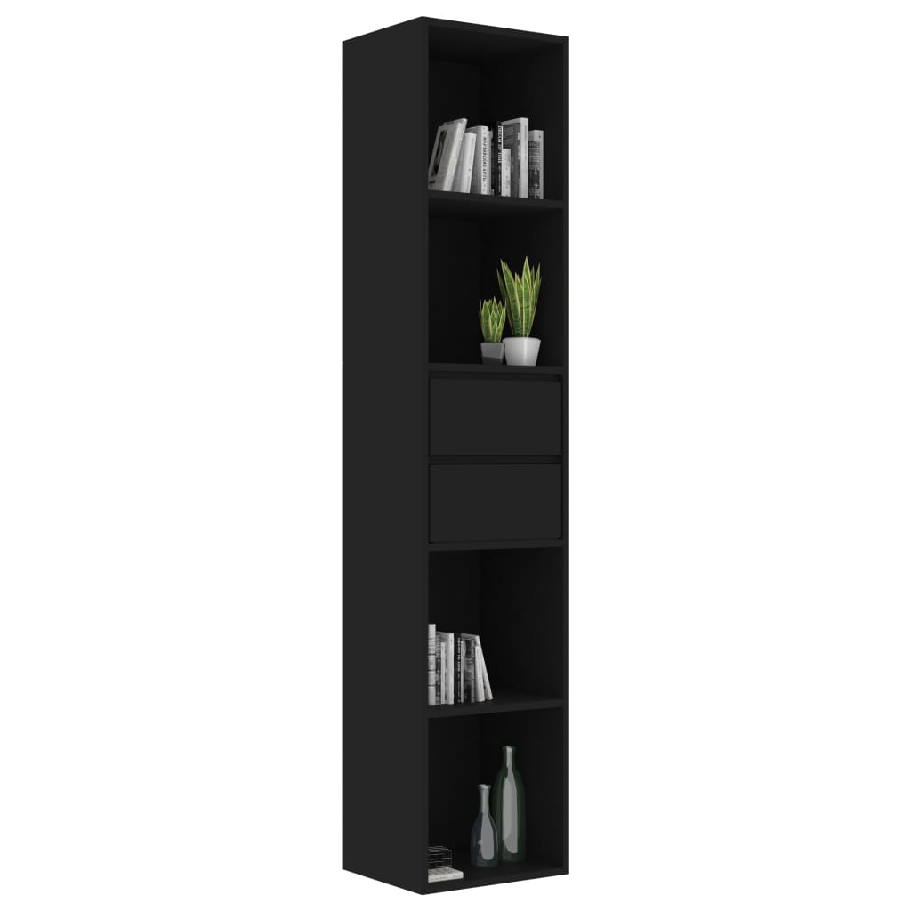 Thumbnail - vidaXL Bücherregal Schwarz 36x30x171 cm Holzwerkstoff