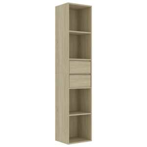 vidaXL raamaturiiul Sonoma tamm 36 x 30 x 171 cm tehispuit