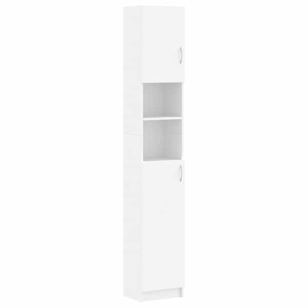 vidaXL vannitoakapp valge 32x25,5x190 cm tehispuit