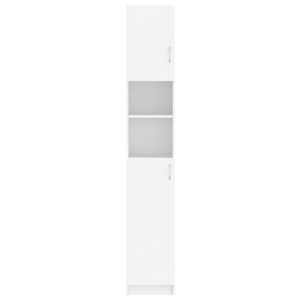 Badezimmerschrank Weiß 32×25,5×190 cm Spanplatte