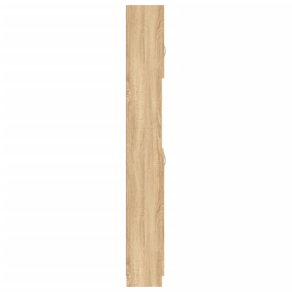 Badezimmerschrank Sonoma-Eiche 32×25,5×190 cm Spanplatte