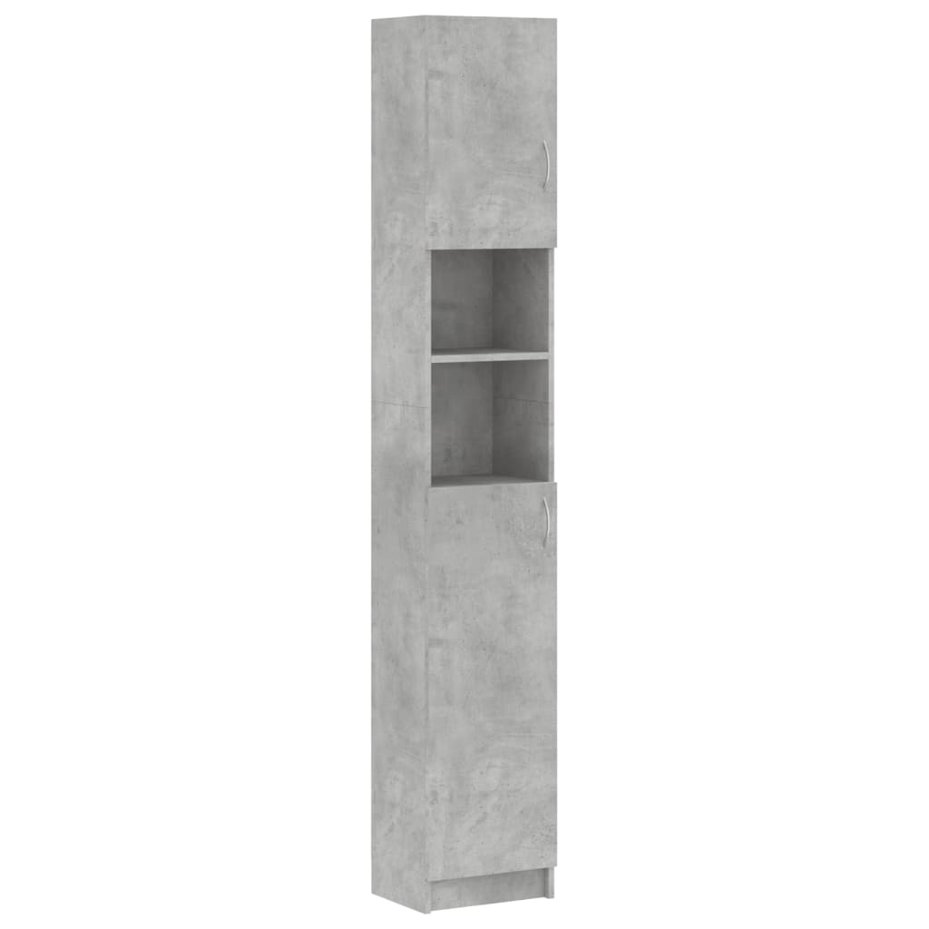 

vidaXL Bathroom Cabinet Concrete Gray 12.6"x10"x74.8" Engineered Wood