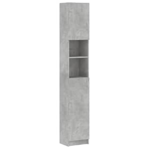 Koupelnová skříňka betonově šedá 32x25,5x190cm kompozitní dřevo - obrázek 2