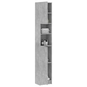 Koupelnová skříňka betonově šedá 32x25,5x190cm kompozitní dřevo - obrázek 4