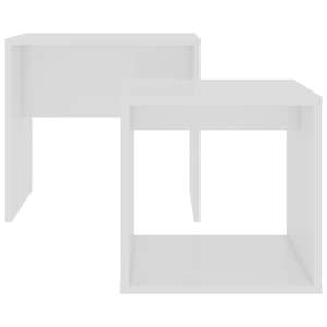 Set konferenčních stolků bílý 48 x 30 x 45 cm kompozitní dřevo - obrázek 4