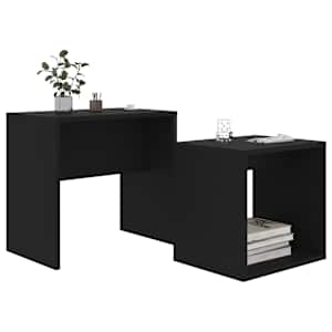 Set konferenčních stolků černý 48 x 30 x 45 cm kompozitní dřevo - obrázek 3