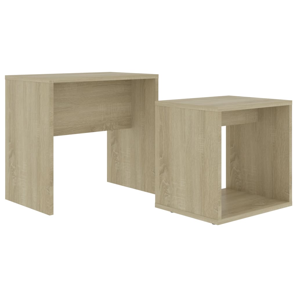 

vidaXL Coffee Table Set Sonoma Oak 18.9"x11.8"x17.7" Engineered Wood