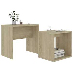 Set konferenčních stolků sonoma dub 48x30x45cm kompozitní dřevo - obrázek 3