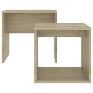 Set konferenčních stolků sonoma dub 48x30x45cm kompozitní dřevo - obrázek 4