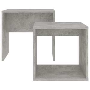 Set konferenčních stolků betonově šedý 48x30x45 cm kompozit - obrázek 4
