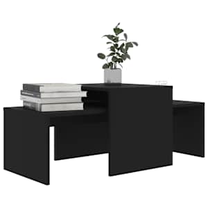 Set konferenčních stolků černý 100x48x40 cm kompozitní dřevo - obrázek 3