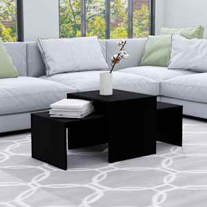 Set konferenčních stolků černý 100x48x40 cm kompozitní dřevo - obrázek 1