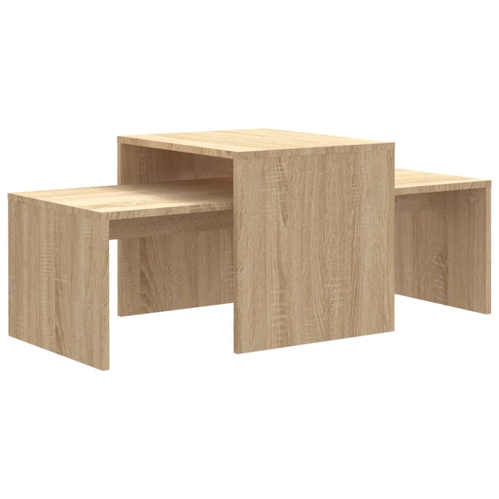 

vidaXL Coffee Table Set Sonoma Oak 39.4"x18.9"x15.7" Chipboard