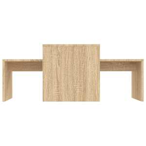 Set konferenčních stolků sonoma dub 100x48x40 cm kompozit - obrázek 4