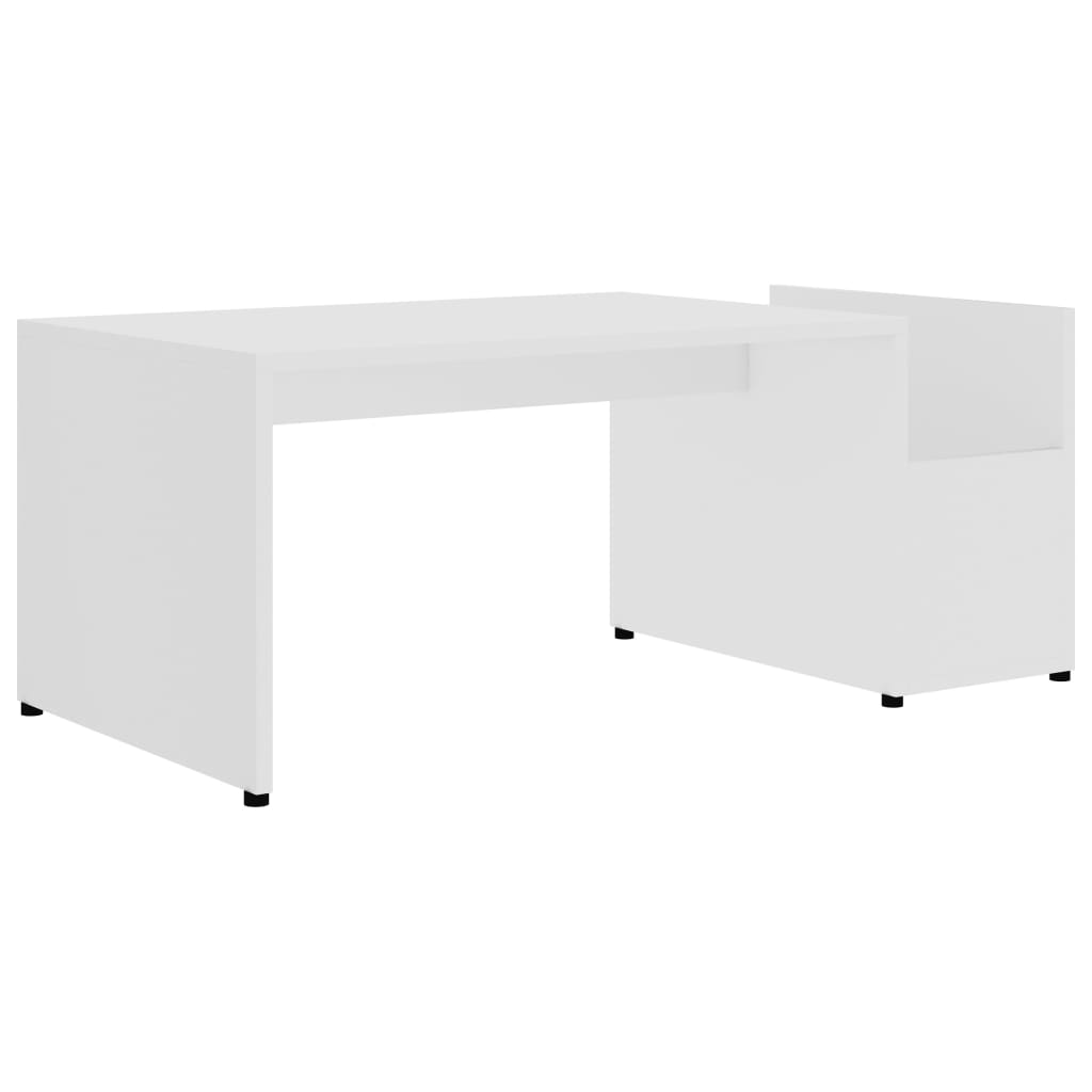 

vidaXL Coffee Table White 35.4"x17.7"x13.8" Engineered Wood