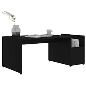 Konferenční stolek černý 90 x 45 x 35 cm kompozitní dřevo - obrázek 3